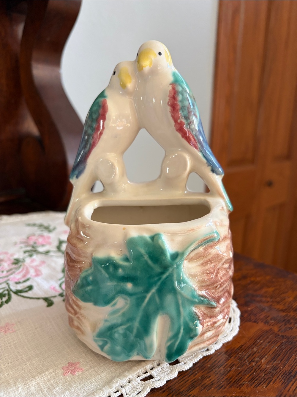 Ceramic Double LoveBird Planter